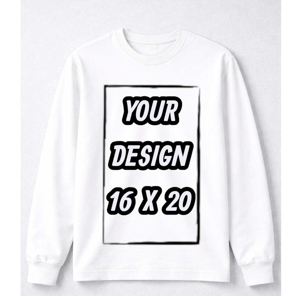 SHAKAWEAR WHITE LONGSLEEVE (FRONT PRINT ONLY)