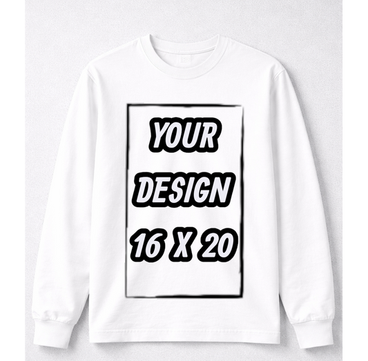 SHAKAWEAR WHITE LONGSLEEVE (FRONT PRINT ONLY)